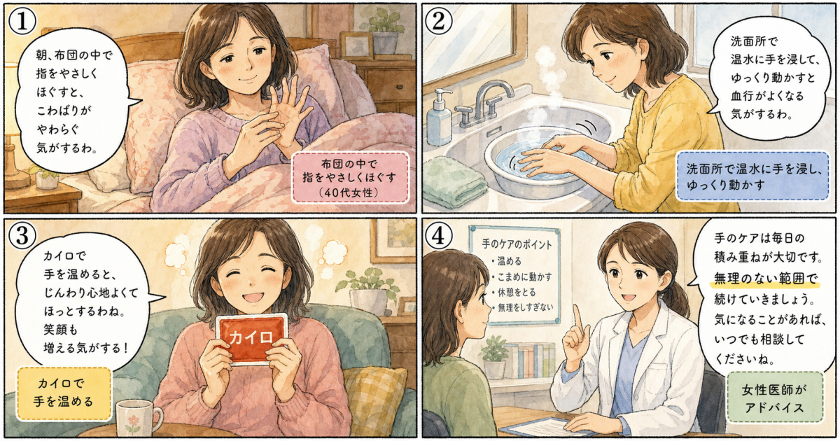 リウマチと更年期のこわばりはどう違う？見分け方と持続時間