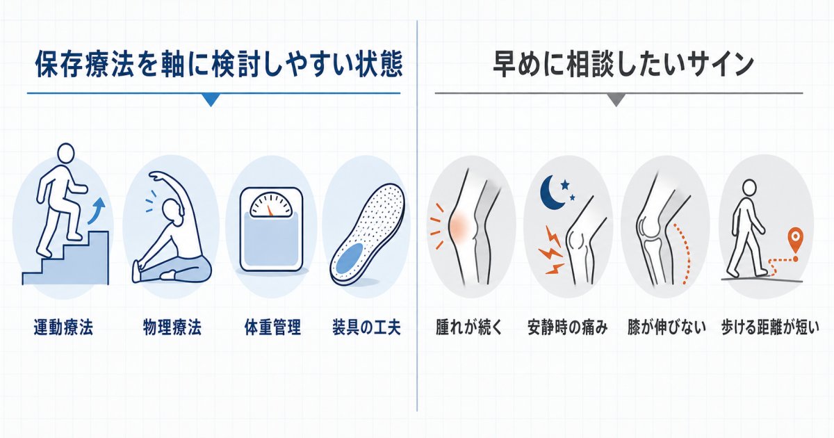 手術を避けたい方のための保存療法(切らない治療)の選択肢