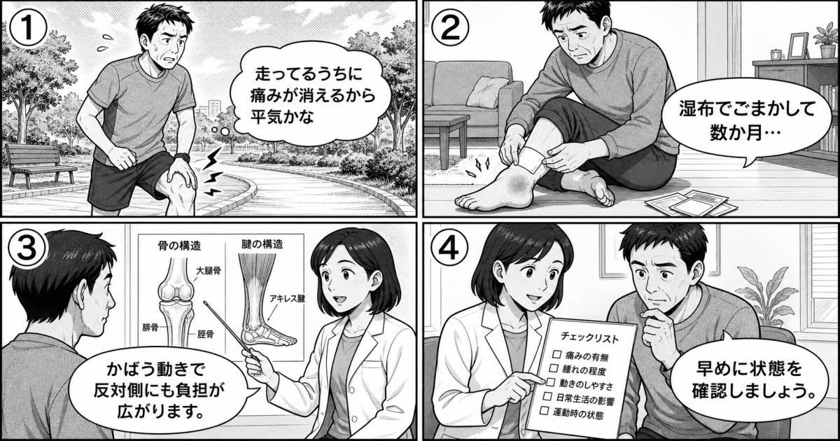 スポーツの痛みを我慢して運動を続けると生じる悪化リスク